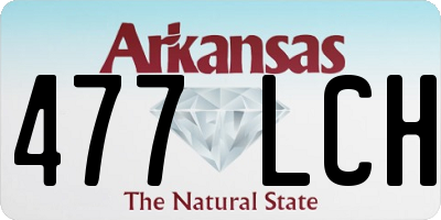 AR license plate 477LCH