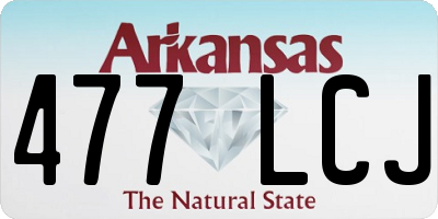AR license plate 477LCJ