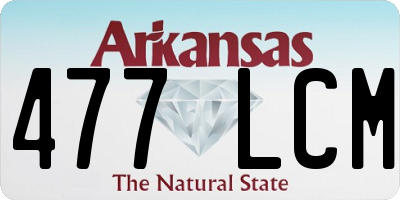 AR license plate 477LCM