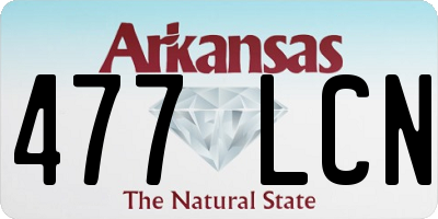 AR license plate 477LCN