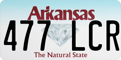 AR license plate 477LCR