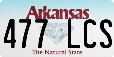 AR license plate 477LCS