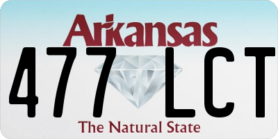 AR license plate 477LCT