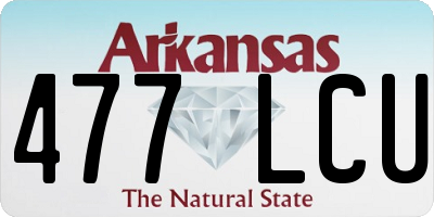 AR license plate 477LCU