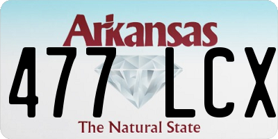 AR license plate 477LCX