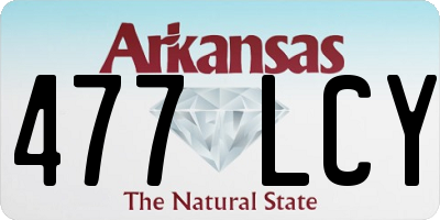 AR license plate 477LCY