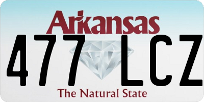 AR license plate 477LCZ