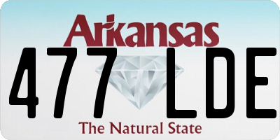 AR license plate 477LDE