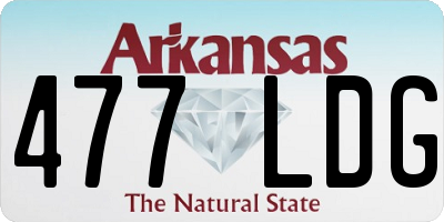 AR license plate 477LDG
