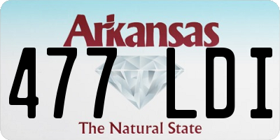 AR license plate 477LDI