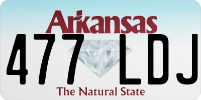 AR license plate 477LDJ