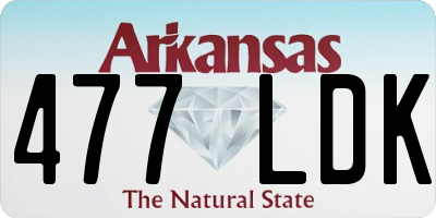 AR license plate 477LDK