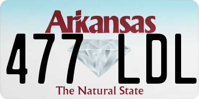 AR license plate 477LDL