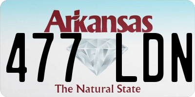 AR license plate 477LDN