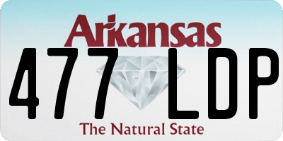AR license plate 477LDP