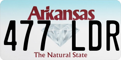 AR license plate 477LDR
