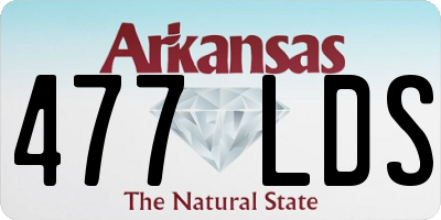 AR license plate 477LDS