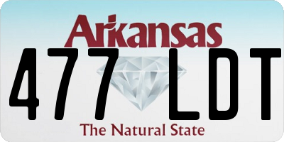 AR license plate 477LDT