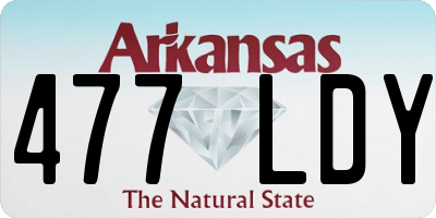 AR license plate 477LDY