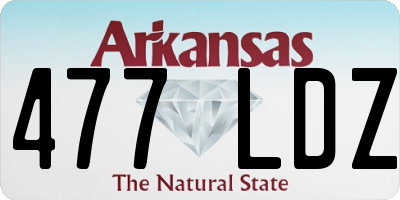 AR license plate 477LDZ