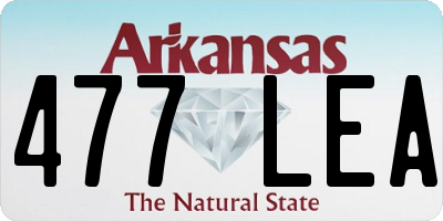 AR license plate 477LEA