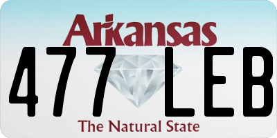 AR license plate 477LEB