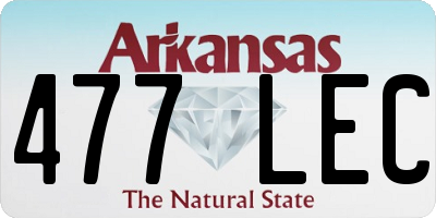 AR license plate 477LEC