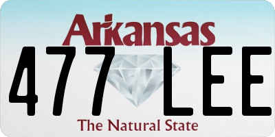 AR license plate 477LEE