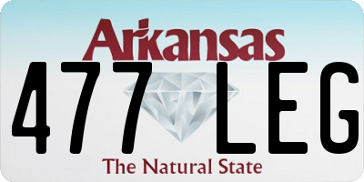 AR license plate 477LEG