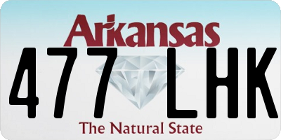 AR license plate 477LHK