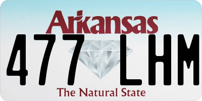 AR license plate 477LHM