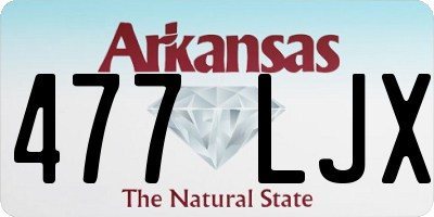 AR license plate 477LJX