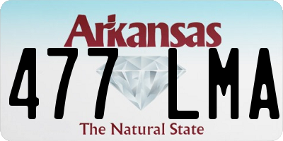 AR license plate 477LMA
