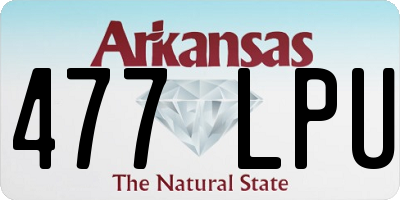 AR license plate 477LPU