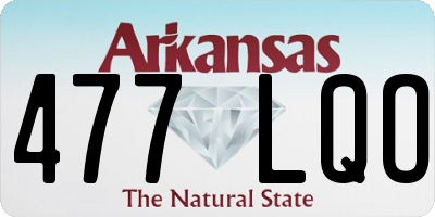 AR license plate 477LQO