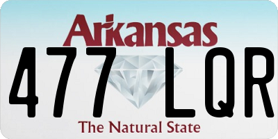 AR license plate 477LQR