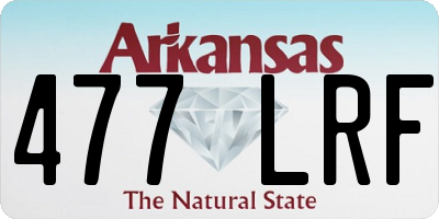AR license plate 477LRF