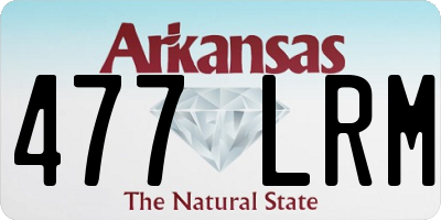 AR license plate 477LRM