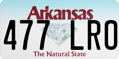 AR license plate 477LRO