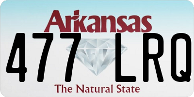 AR license plate 477LRQ