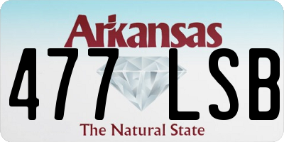 AR license plate 477LSB