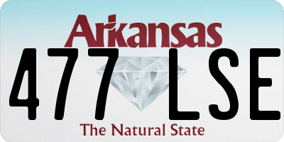 AR license plate 477LSE