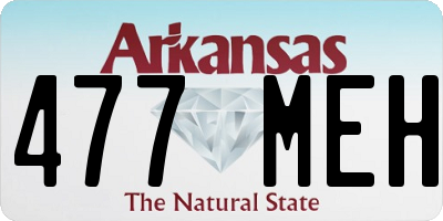 AR license plate 477MEH