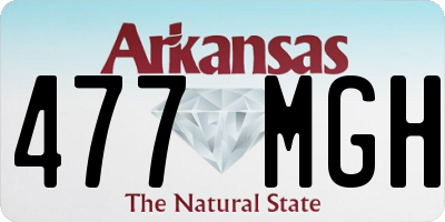 AR license plate 477MGH