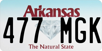 AR license plate 477MGK