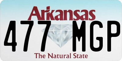 AR license plate 477MGP