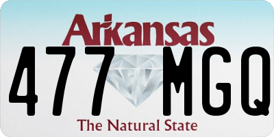 AR license plate 477MGQ