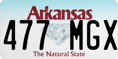 AR license plate 477MGX