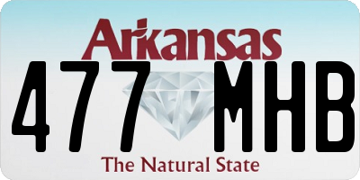 AR license plate 477MHB