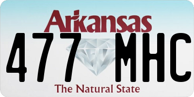 AR license plate 477MHC